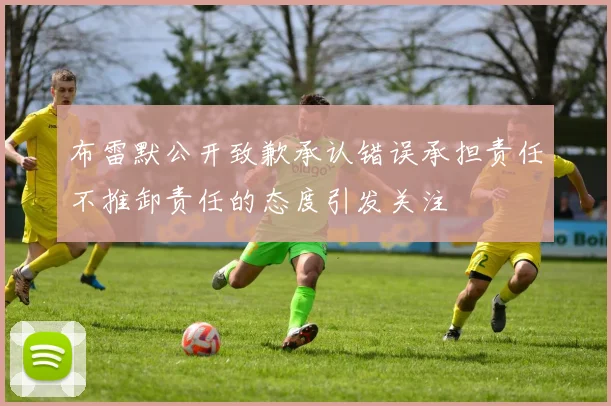 布雷默公开致歉承认错误承担责任不推卸责任的态度引发关注