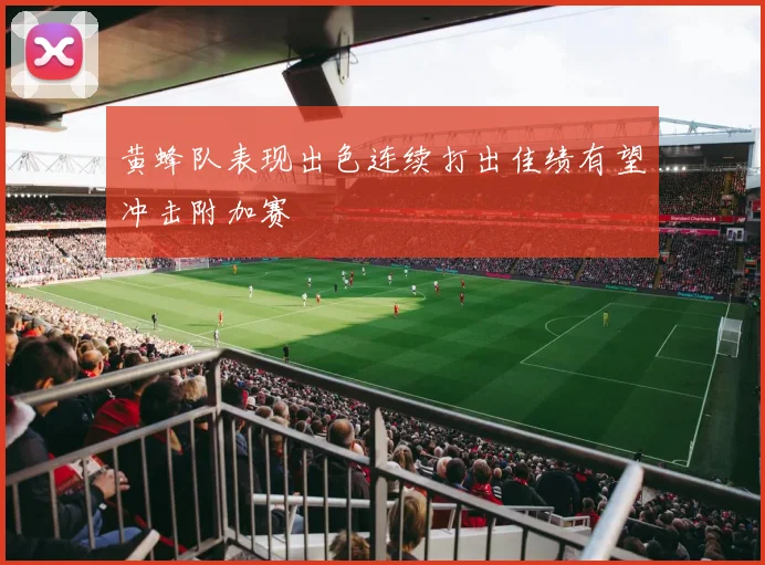 黄蜂队表现出色连续打出佳绩有望冲击附加赛